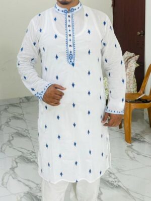 প্রিমিয়াম ধুতি কটন পাঞ্জাবি কোডঃ H305