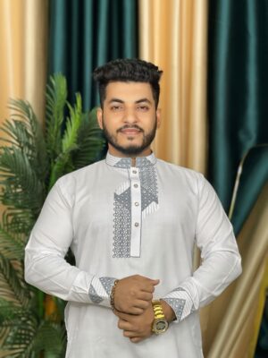 প্রিমিয়াম অ্যারাবিয়ান কটন কাপড়ের পাঞ্জাবি কোডঃ M451