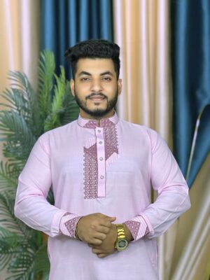 প্রিমিয়াম অ্যারাবিয়ান কটন কাপড়ের পাঞ্জাবি কোডঃ M452
